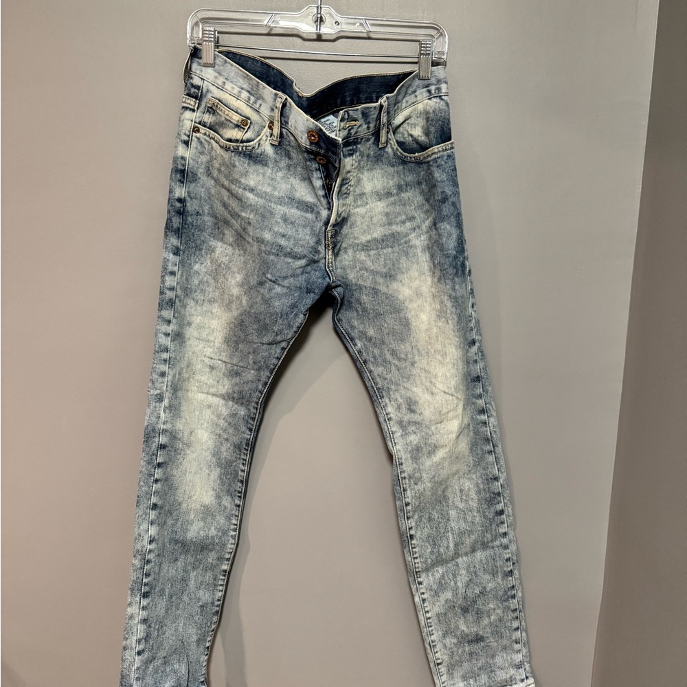 H&M Distressed Blue Skinny Jeans